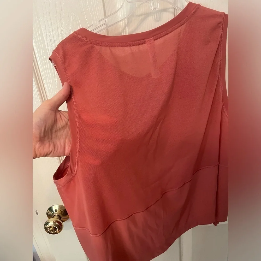 Athleta Ultimate Muscle Tank Camisole Muted Red 1X